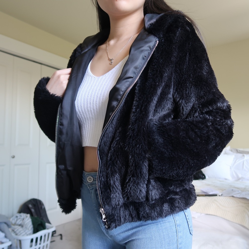 Fashion nova fur jacket